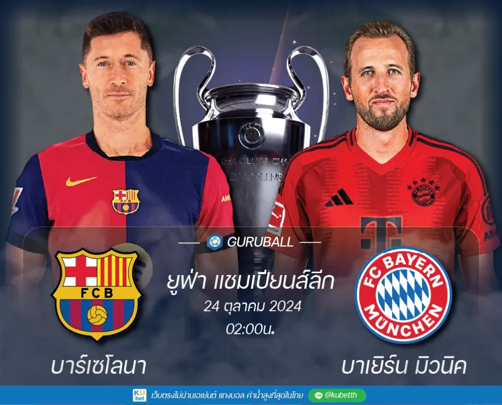 วิเคราะห์บอล ยูฟ่า แชมเปียนส์ลีก: บาร์เซโลนา vs บาเยิร์น มิวนิค