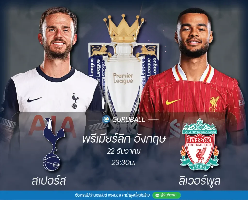 วิเคราะห์บอล พรีเมียร์ลีก อังกฤษ: ท็อตแน่ม ฮ็อทสเปอร์ vs ลิเวอร์พูล