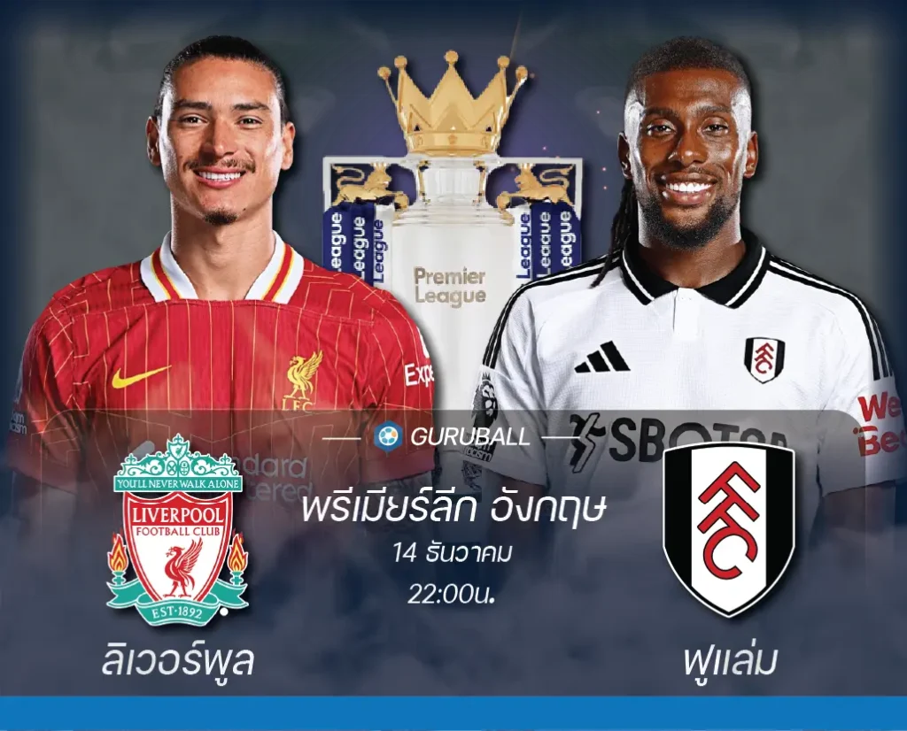 วิเคราะห์บอล พรีเมียร์ลีก อังกฤษ: ลิเวอร์พูล vs ฟูแล่ม