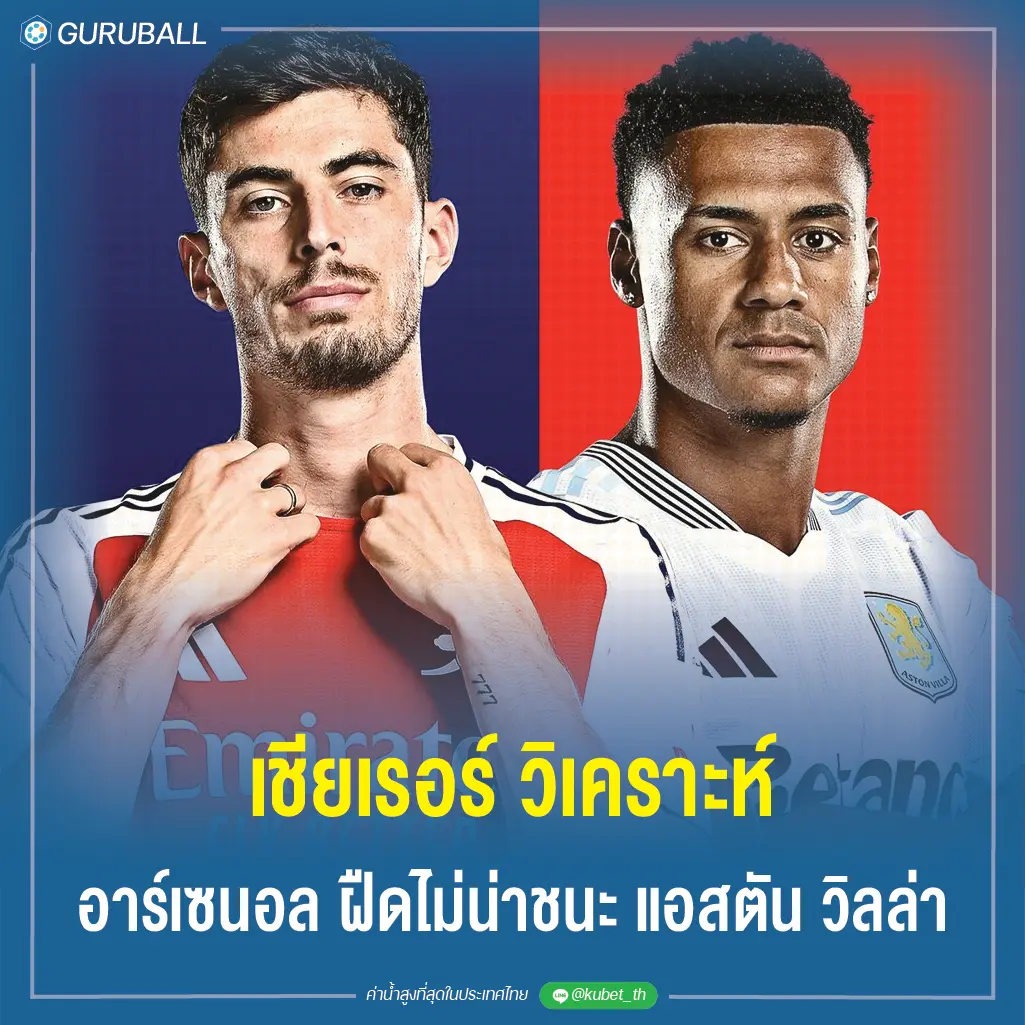 เชียเรอร์ วิเคราะห์ อาร์เซนอล ฝืดไม่น่าชนะ แอสตัน วิลล่า