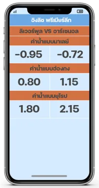 รูปแบบค่าน้ำบอล